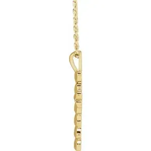 Heart Cross 16-18" Necklace or Pendant R42429