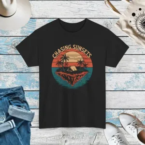 Heavy Cotton Tee with Crew Neckline and Tear Away Label
