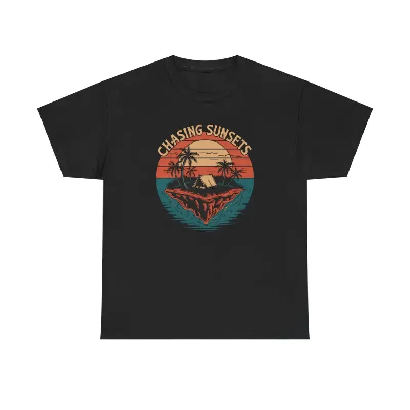Heavy Cotton Tee with Crew Neckline and Tear Away Label