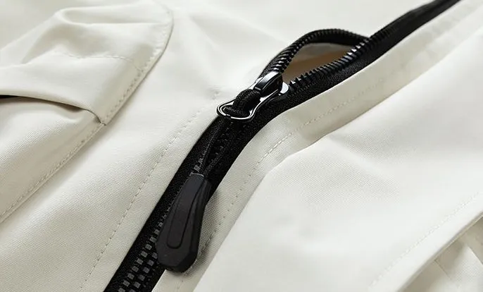 High Street Men's Raincoat with Stain-Resistant Features
