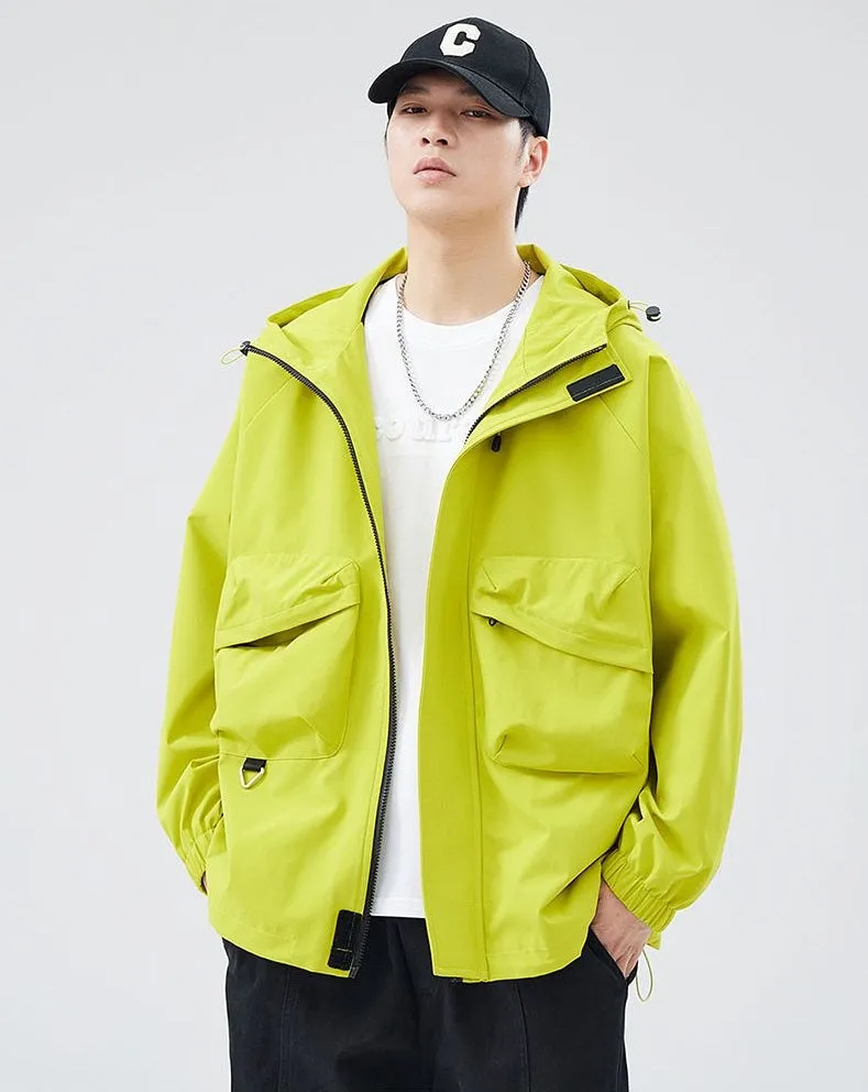 High Street Men's Raincoat with Stain-Resistant Features