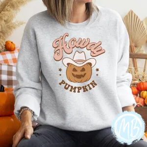 Howdy Pumpkin Adult Sweatshirt