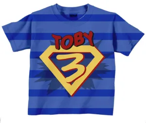 HPSP Shirt, Custom Birthday Shirt, Personalized Superhero Shirt, Boys Super Hero Birthday T-Shirt, Costume with Cape.