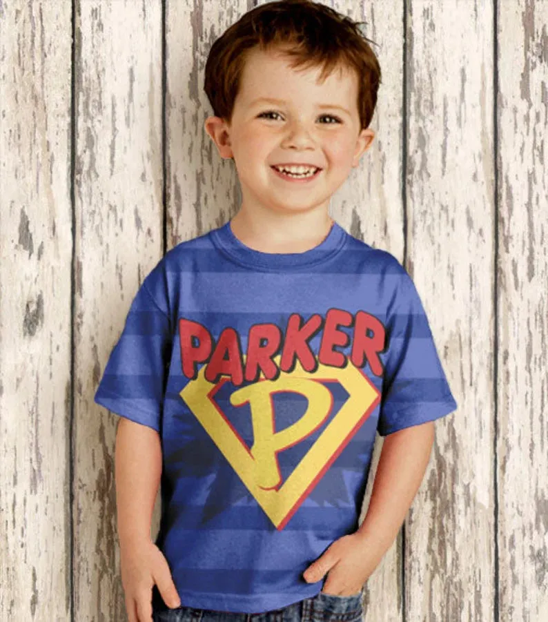 HPSP Shirt, Custom Birthday Shirt, Personalized Superhero Shirt, Boys Super Hero Birthday T-Shirt, Costume with Cape.