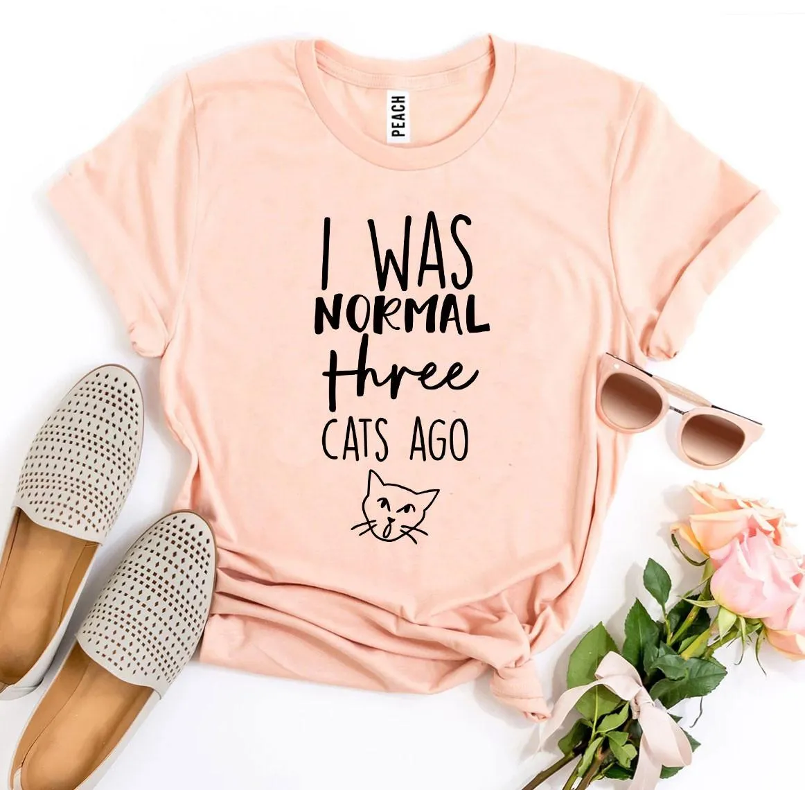 I Was Normal Three Cats Ago Womens T-shirt