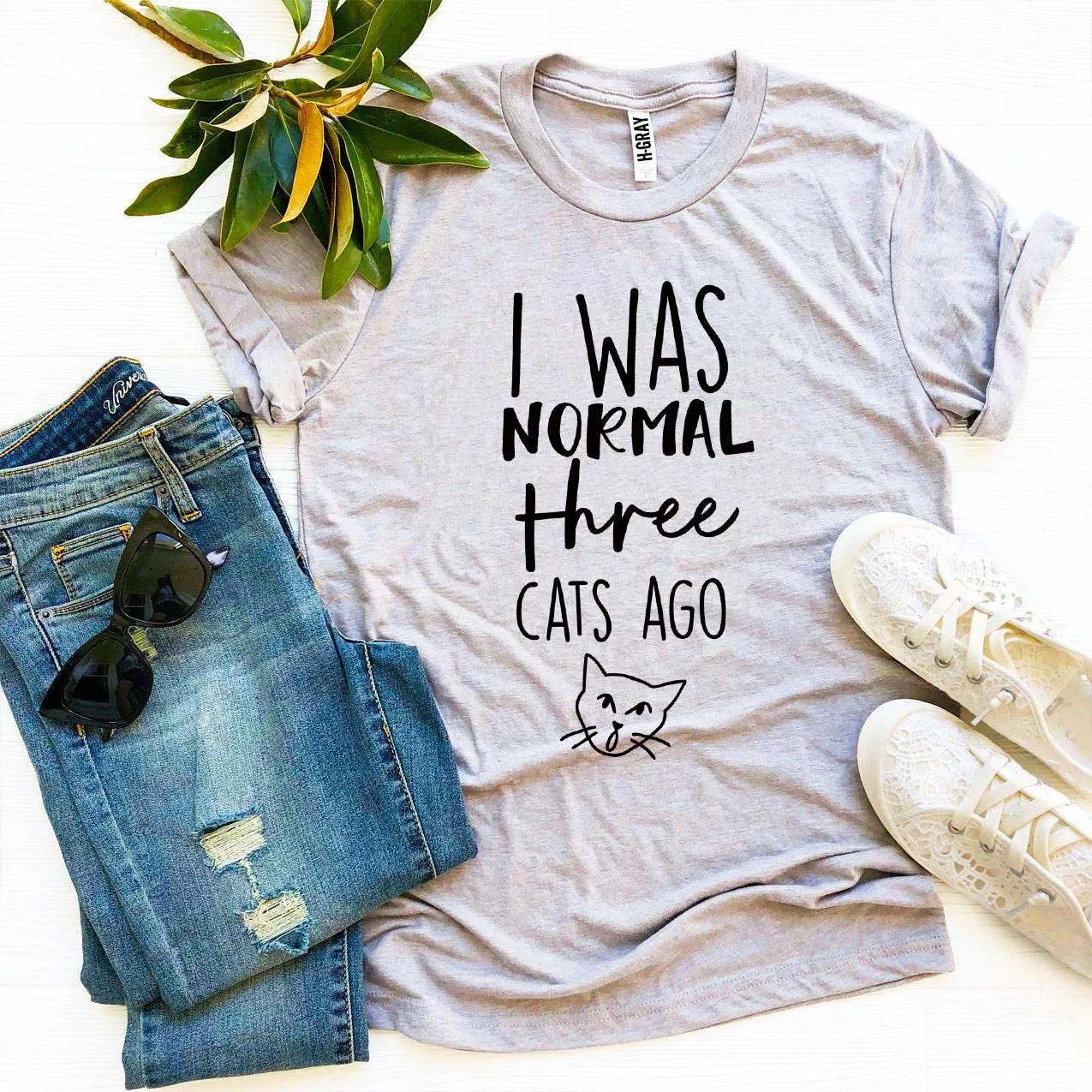 I Was Normal Three Cats Ago Womens T-shirt