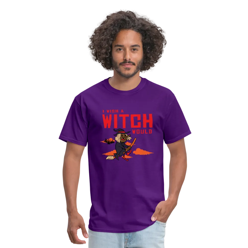 I Wish a Witch Would Halloween T-Shirt