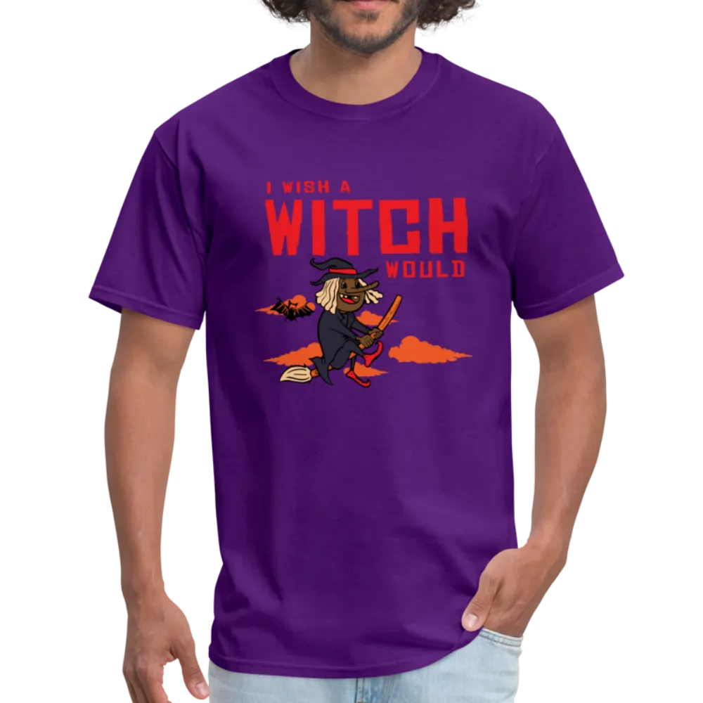 I Wish a Witch Would Halloween T-Shirt