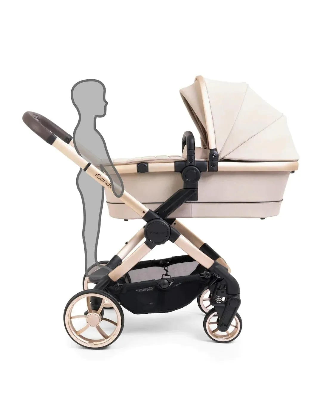 iCandy Peach 7 Cybex Cloud T Complete Travel System Bundle - Biscotti/Cozy Beige