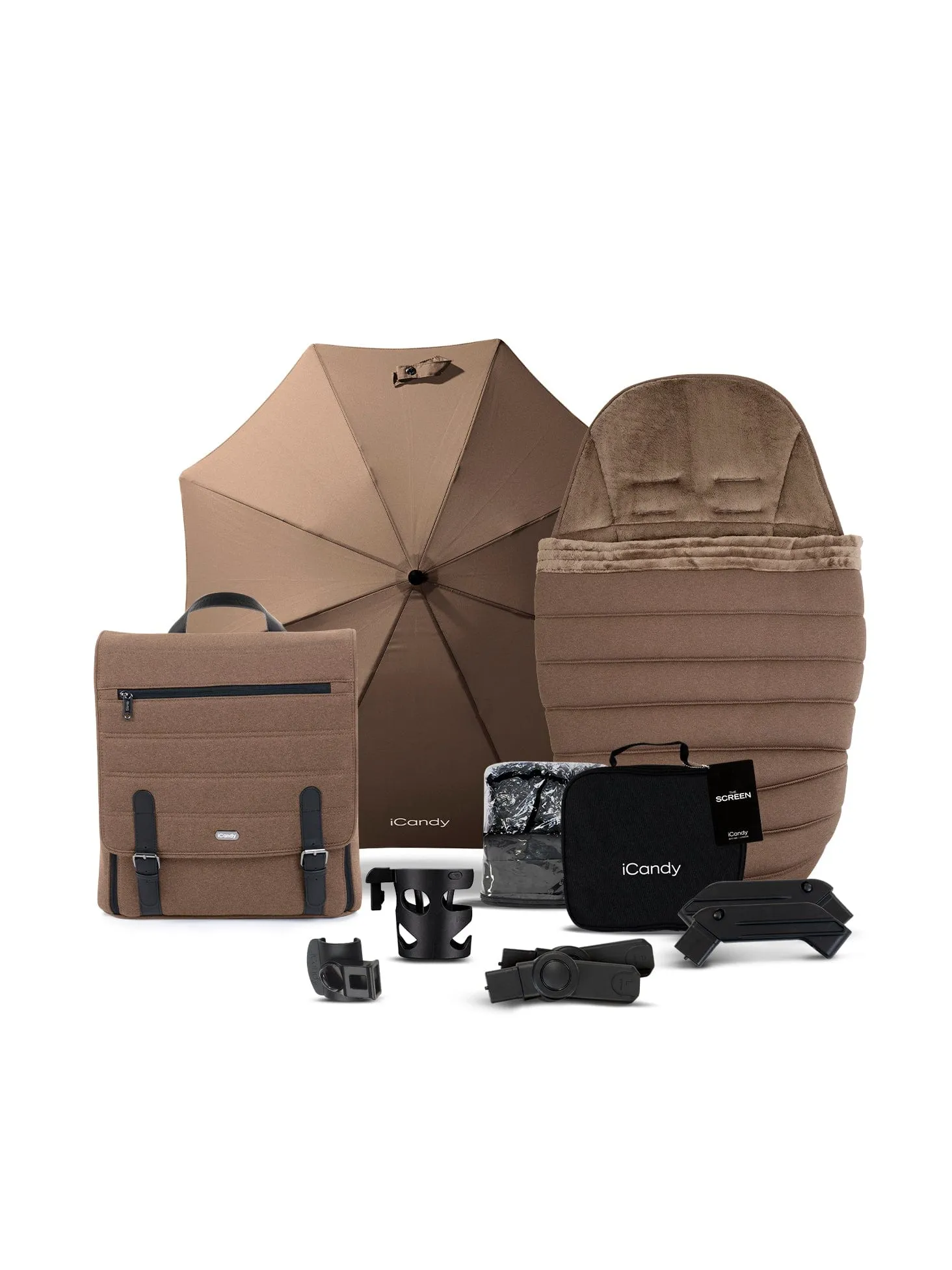 iCandy Peach 7 Cybex Cloud T Plus Complete Travel System Bundle - Coco/Cozy Beige