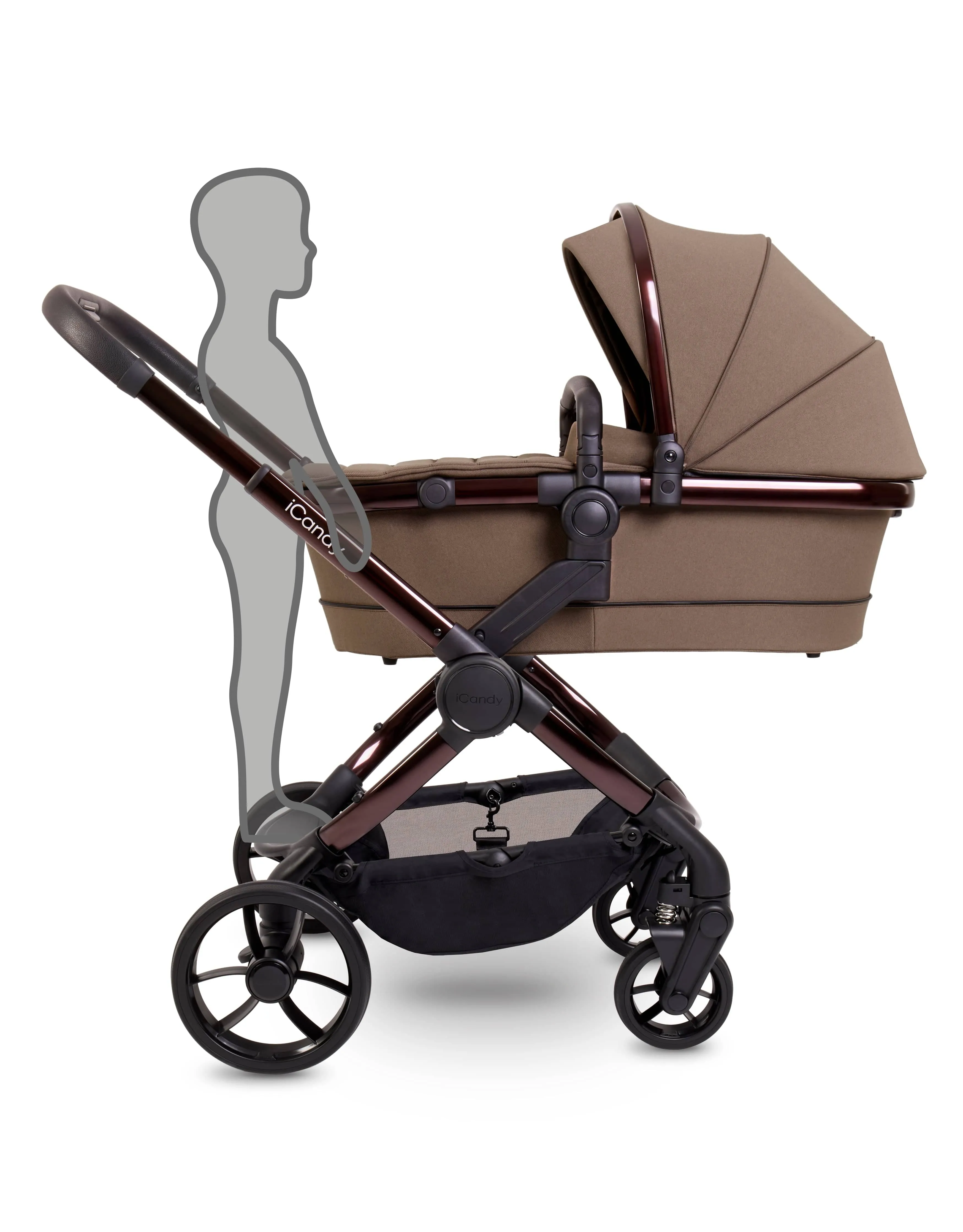 iCandy Peach 7 Cybex Cloud T Plus Complete Travel System Bundle - Coco/Cozy Beige