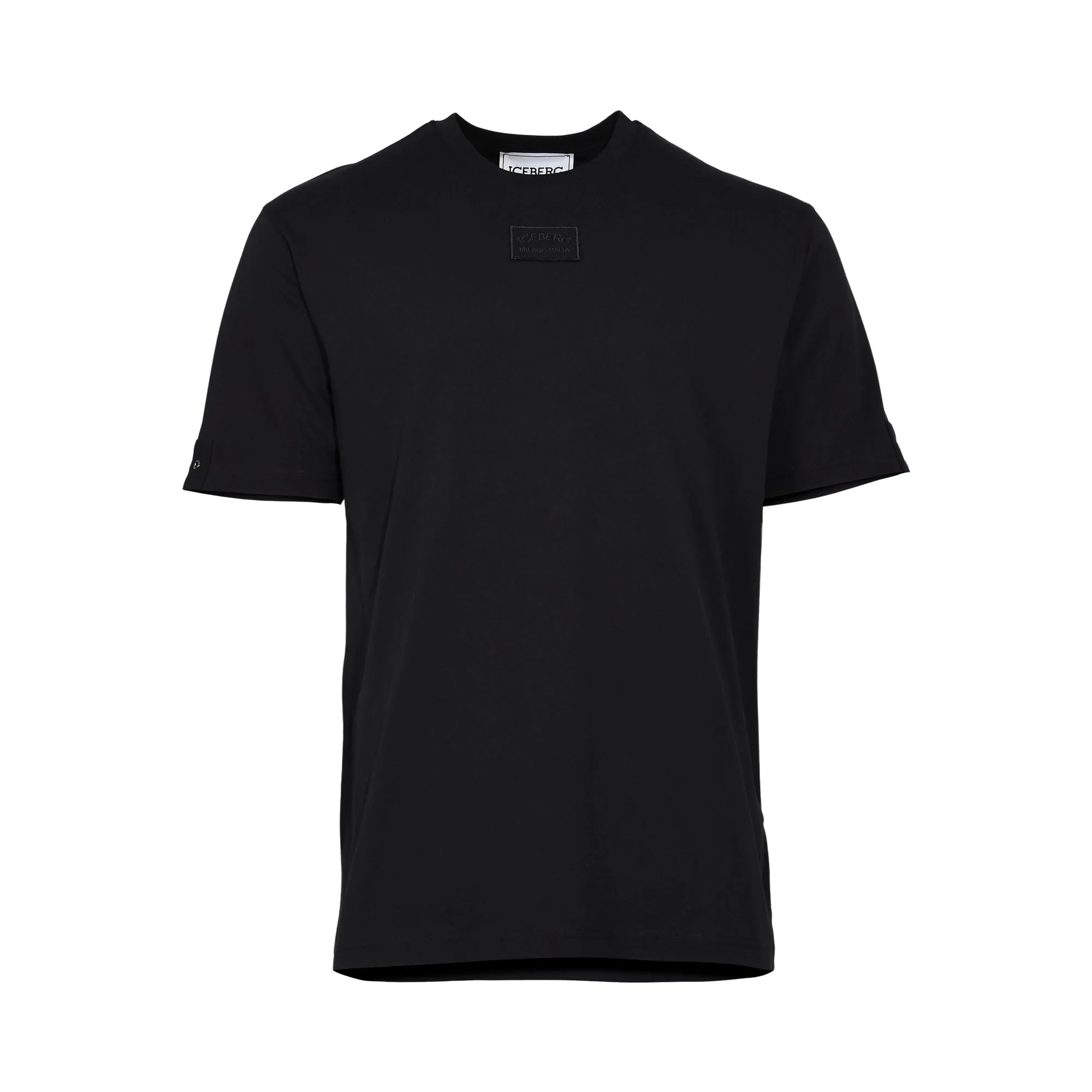 Iceberg Men's Black Cotton Classic T-shirt