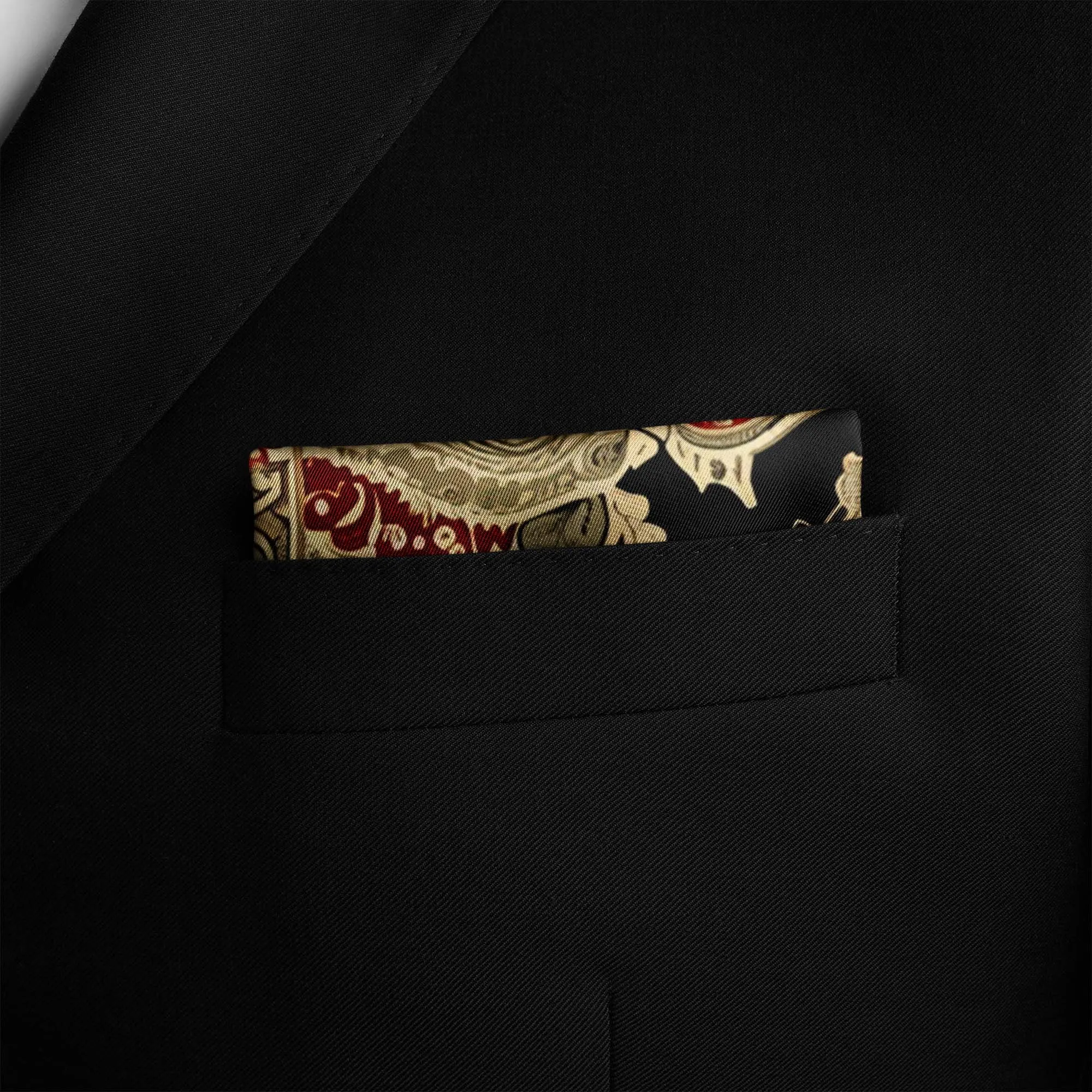 IKAT ETHNIC SILK POCKET SQUARE
