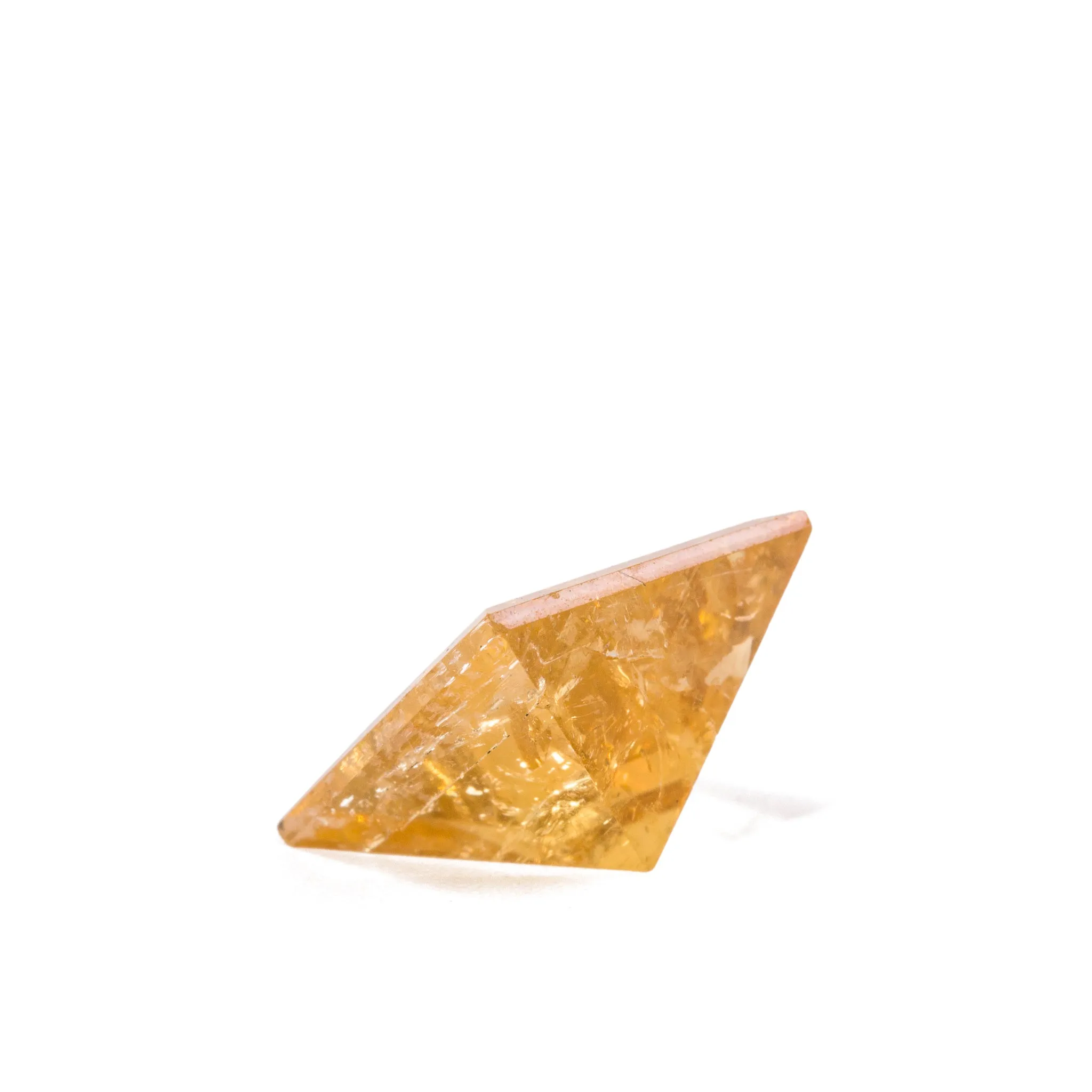 Imperial Topaz 8.14 Carat Square Cut Faceted Gemstone