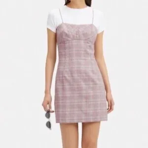 Intermix Roslyn Plaid Mini Dress Size 2 NWT