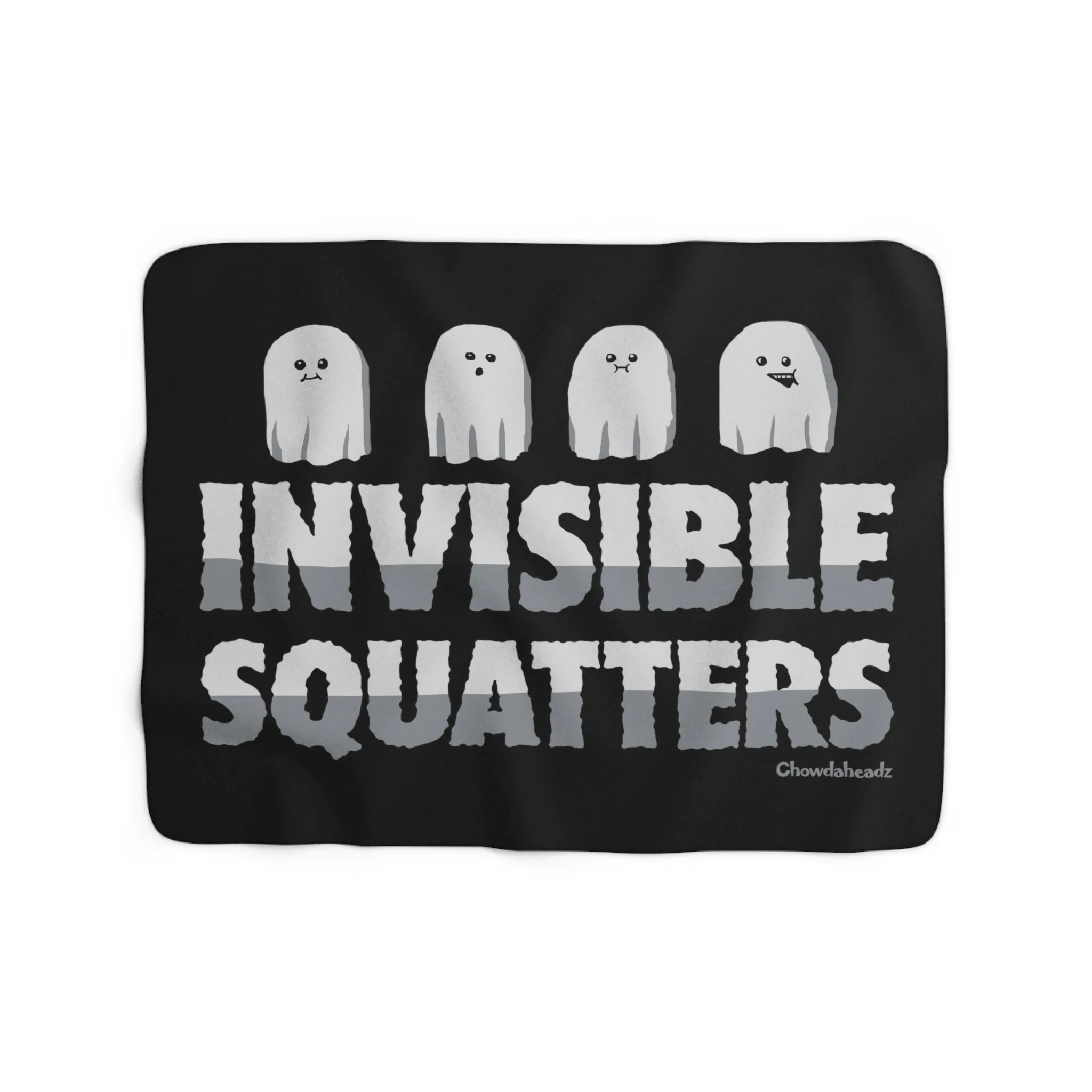 Invisible Squatters Sherpa Fleece Blanket