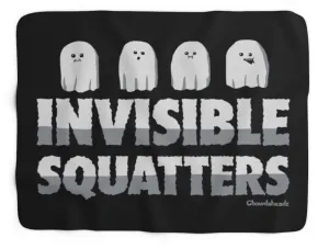 Invisible Squatters Sherpa Fleece Blanket