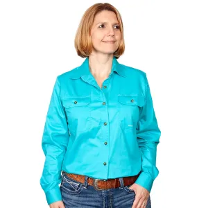 JCA Brooke Workshirt Ladies Turquoise