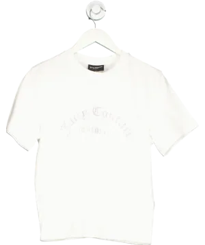 Juicy Couture White Diamante Noah T-shirt UK L