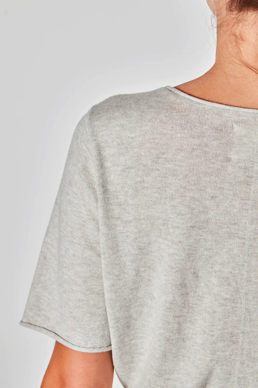 Juliette Hogan JHL Crew T - Soft Grey Marle
