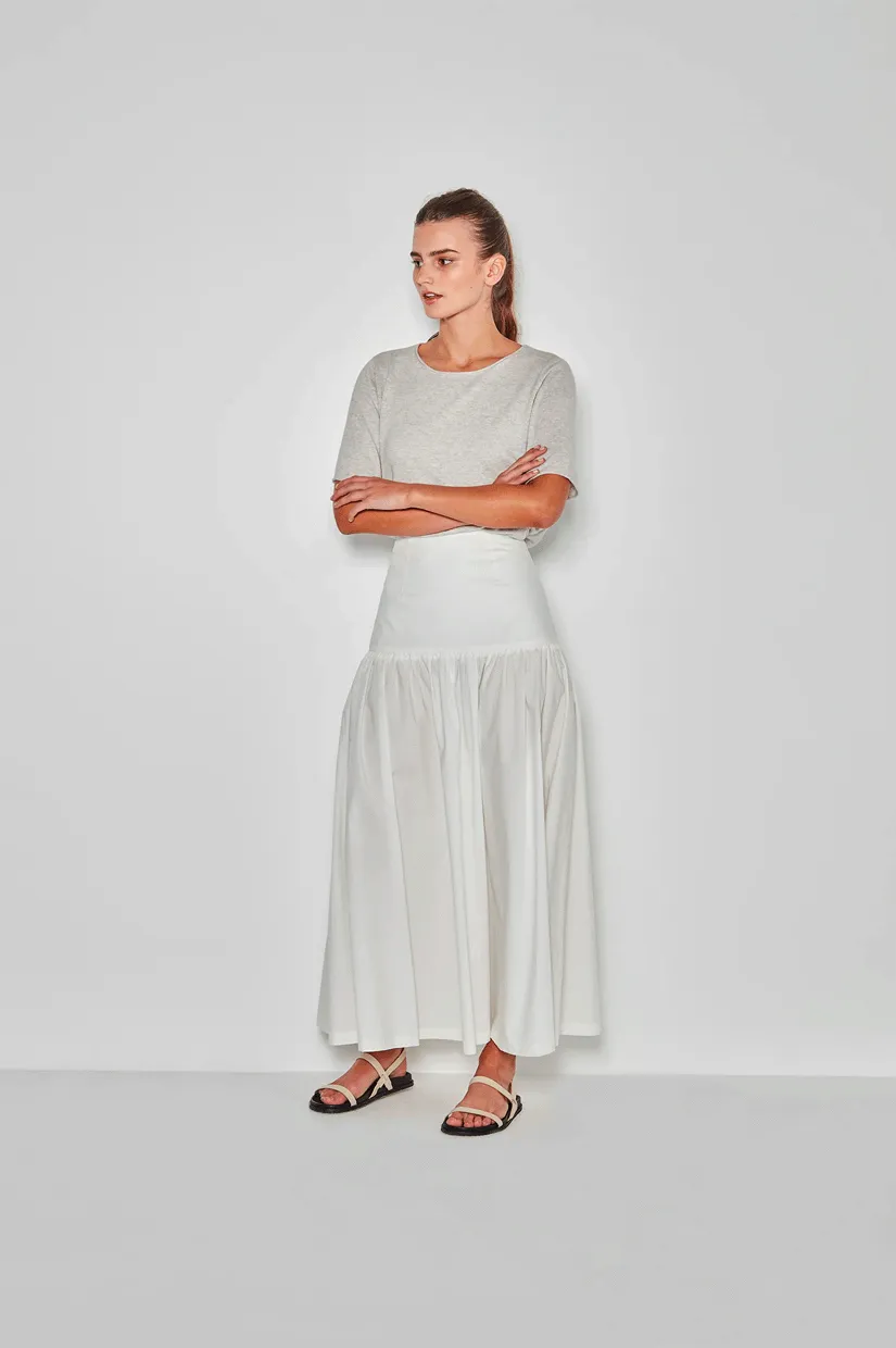 Juliette Hogan JHL Crew T - Soft Grey Marle