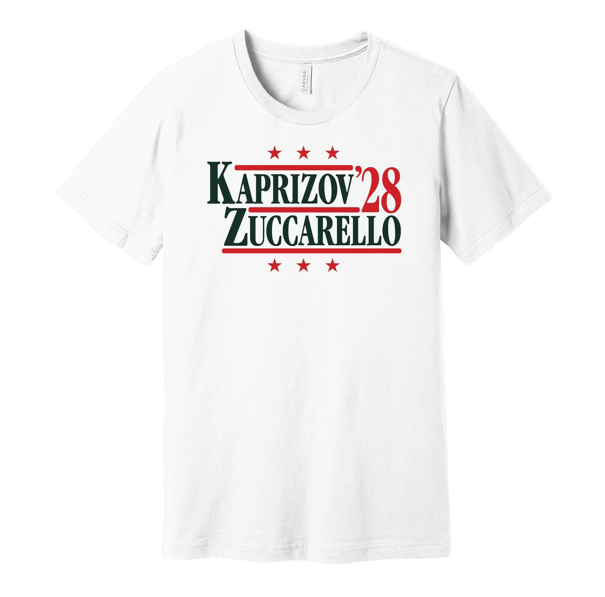 Kaprizov & Zuccarello '28 - Minnesota Hockey Legends Political Campaign Parody T-Shirt - Hyper Than Hype Shirts