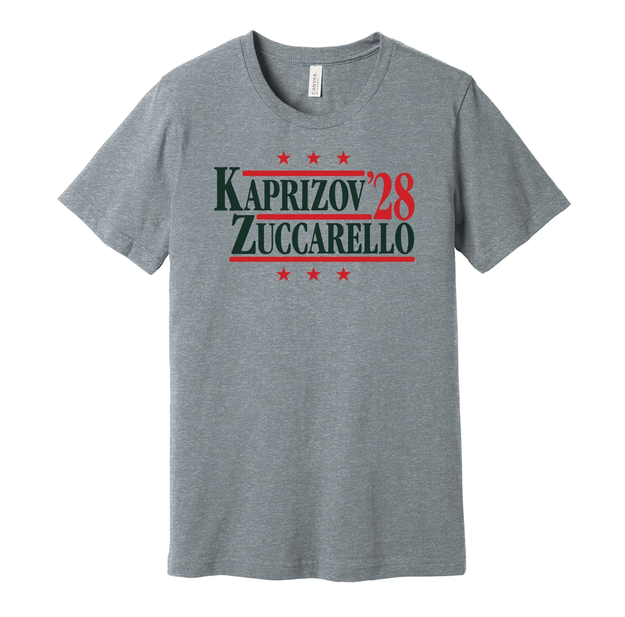 Kaprizov & Zuccarello '28 - Minnesota Hockey Legends Political Campaign Parody T-Shirt - Hyper Than Hype Shirts