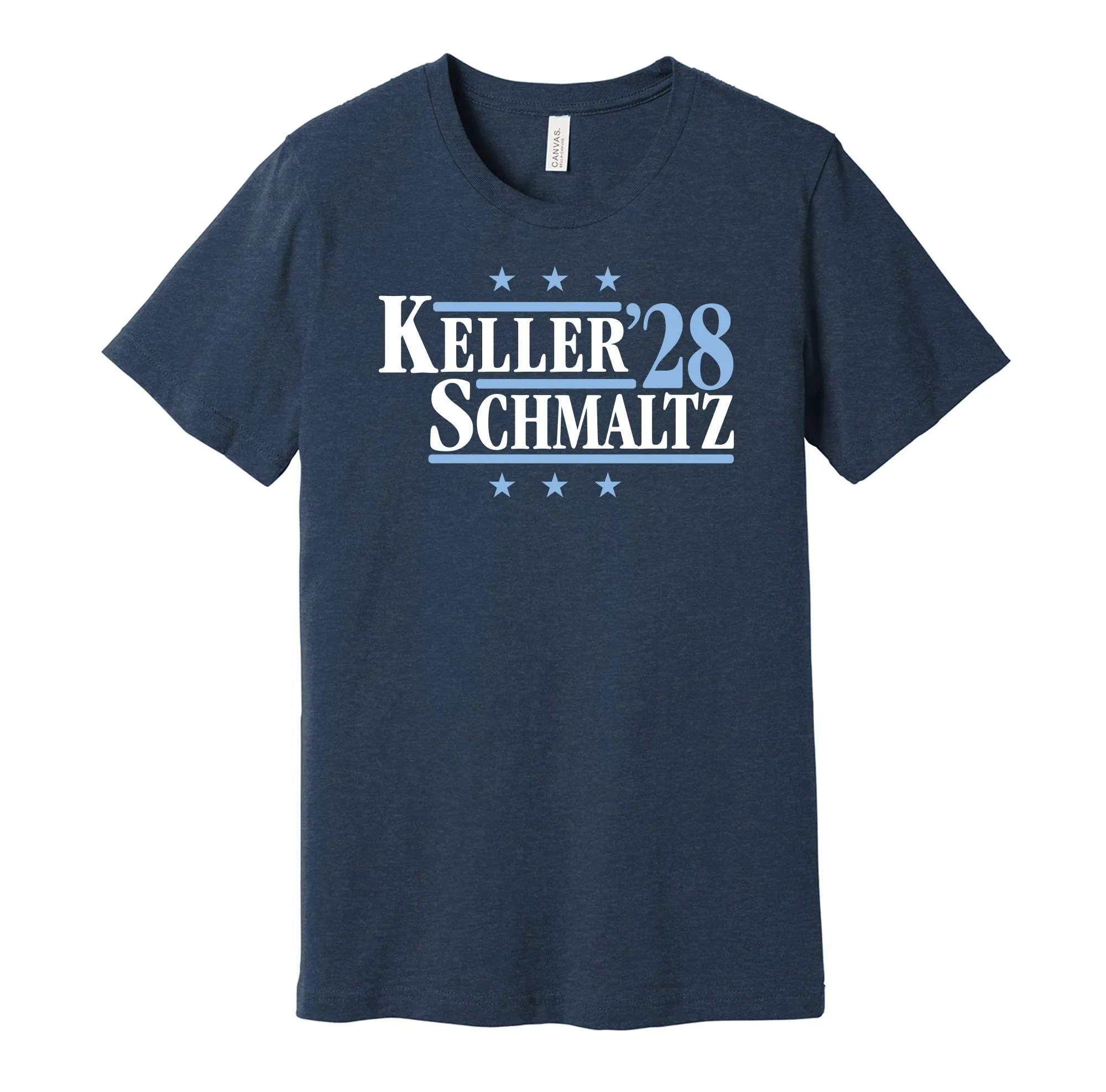 Keller & Schmaltz '28 - Utah Hockey Political Campaign Parody T-Shirt - Hyper Than Hype Shirts