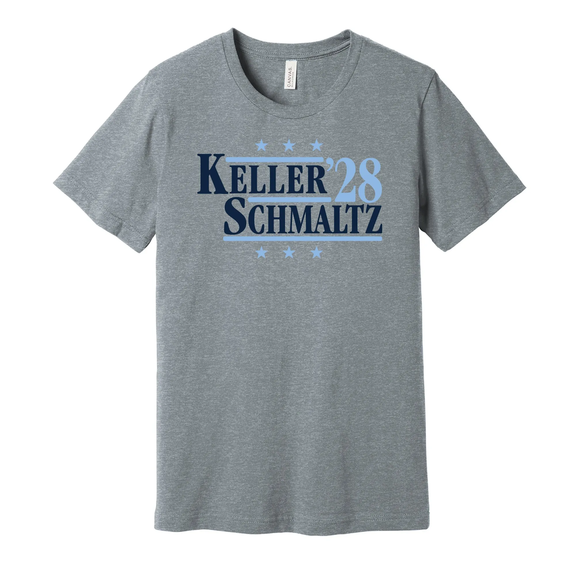 Keller & Schmaltz '28 - Utah Hockey Political Campaign Parody T-Shirt - Hyper Than Hype Shirts