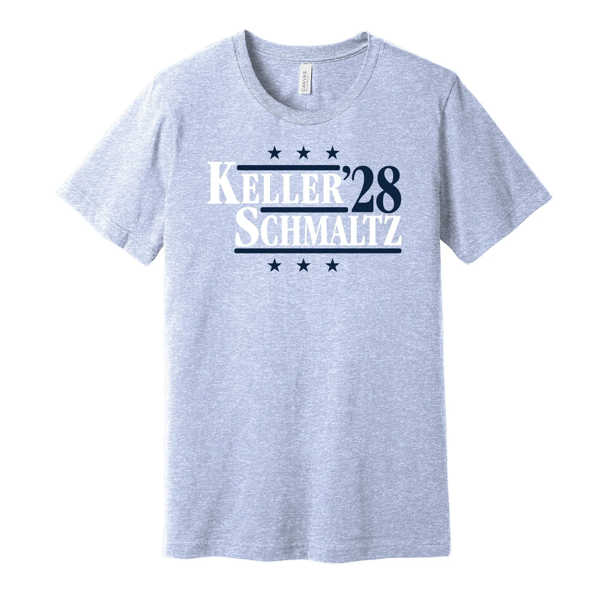 Keller & Schmaltz '28 - Utah Hockey Political Campaign Parody T-Shirt - Hyper Than Hype Shirts