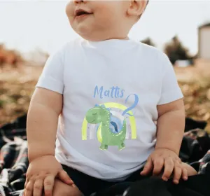 Kinder T-Shirt Dinosaurier personalisiert mit Name Junge