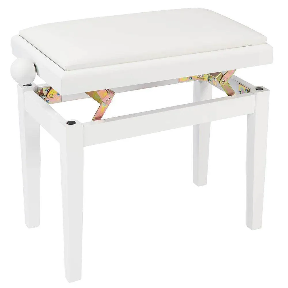 Kinsman Adjustable Piano Bench ~ Polished Gloss White