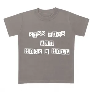 Kiss Hugs And Rock N Roll Kids Novelty T-shirt | Josiah Amari