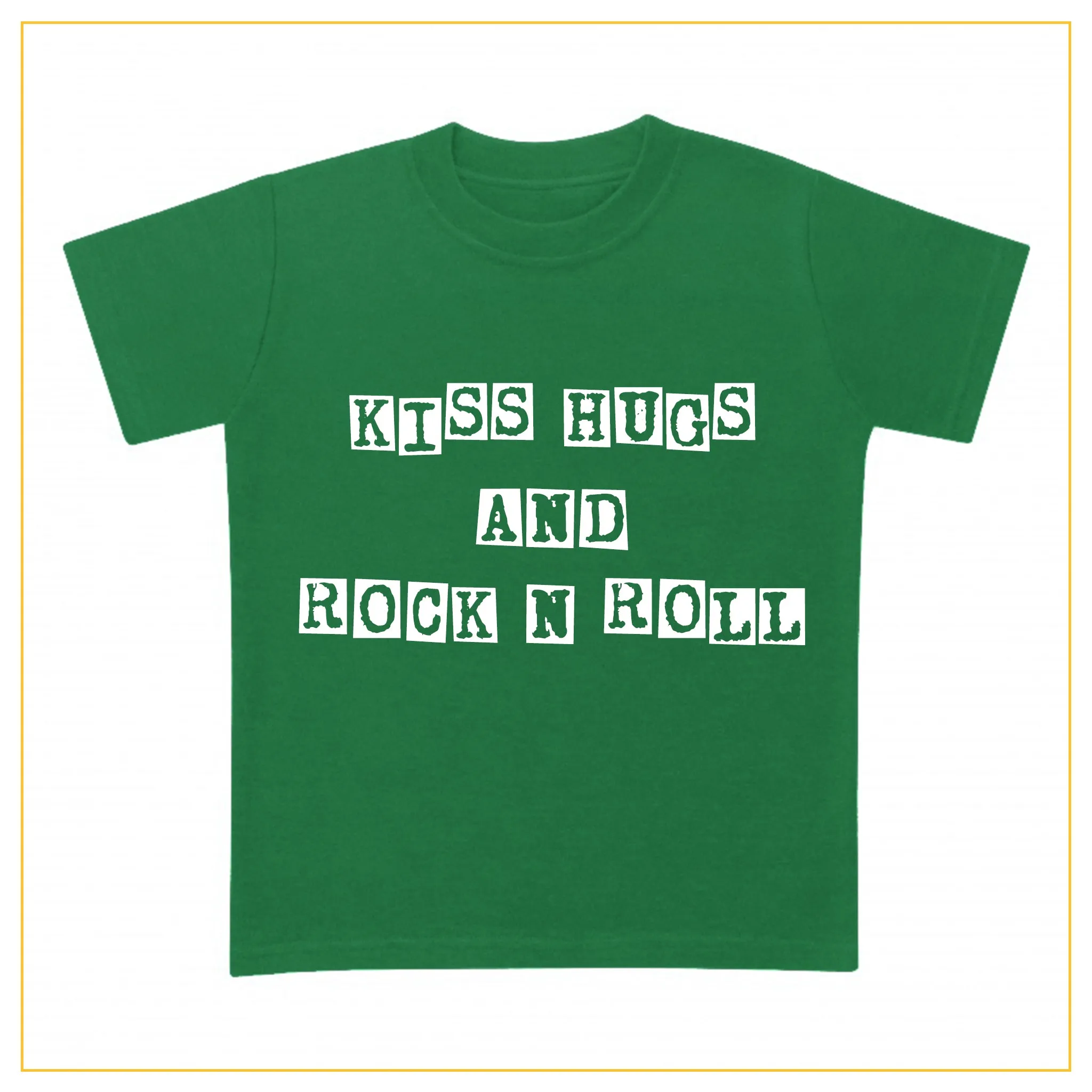 Kiss Hugs And Rock N Roll Kids Novelty T-shirt | Josiah Amari