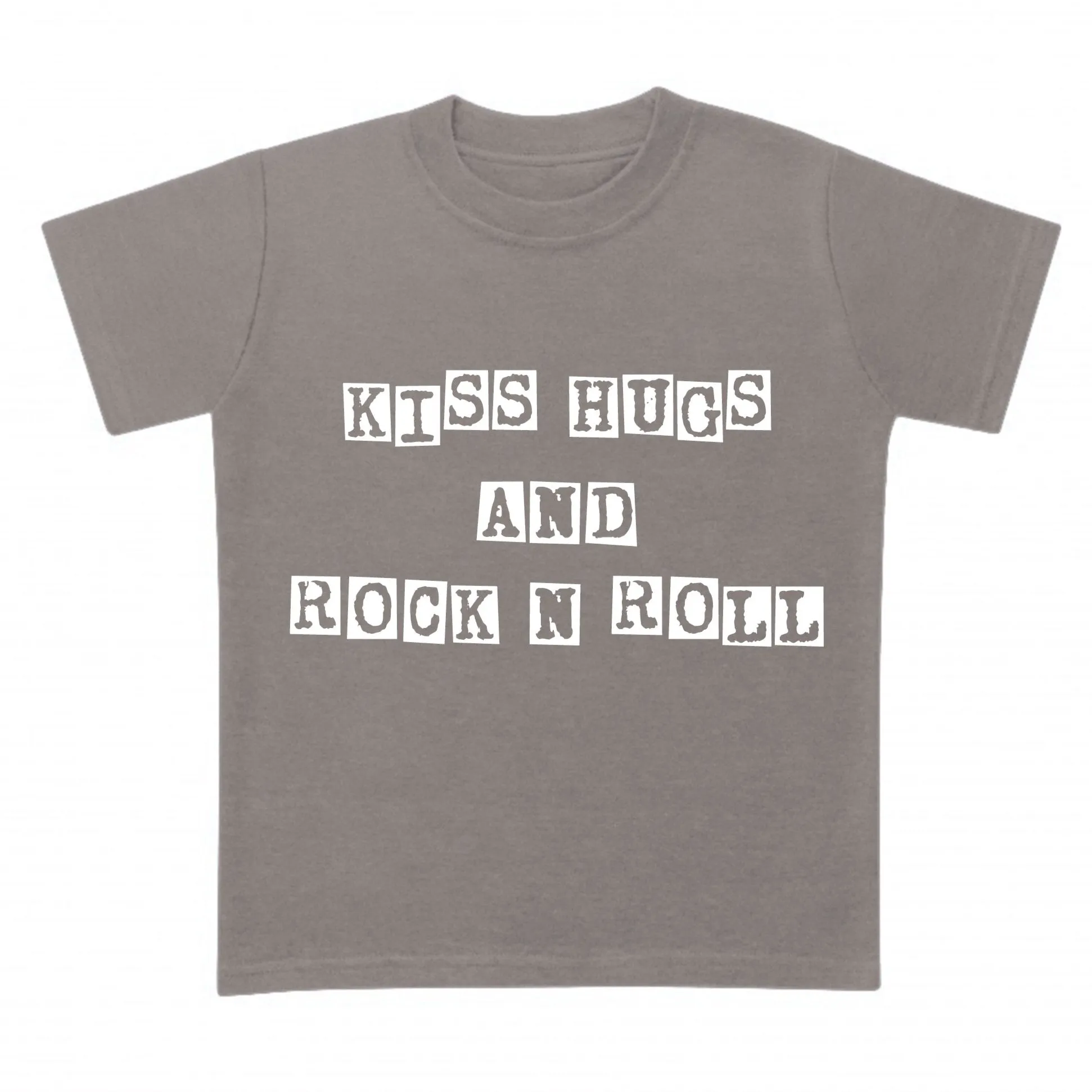 Kiss Hugs And Rock N Roll Kids Novelty T-shirt | Josiah Amari