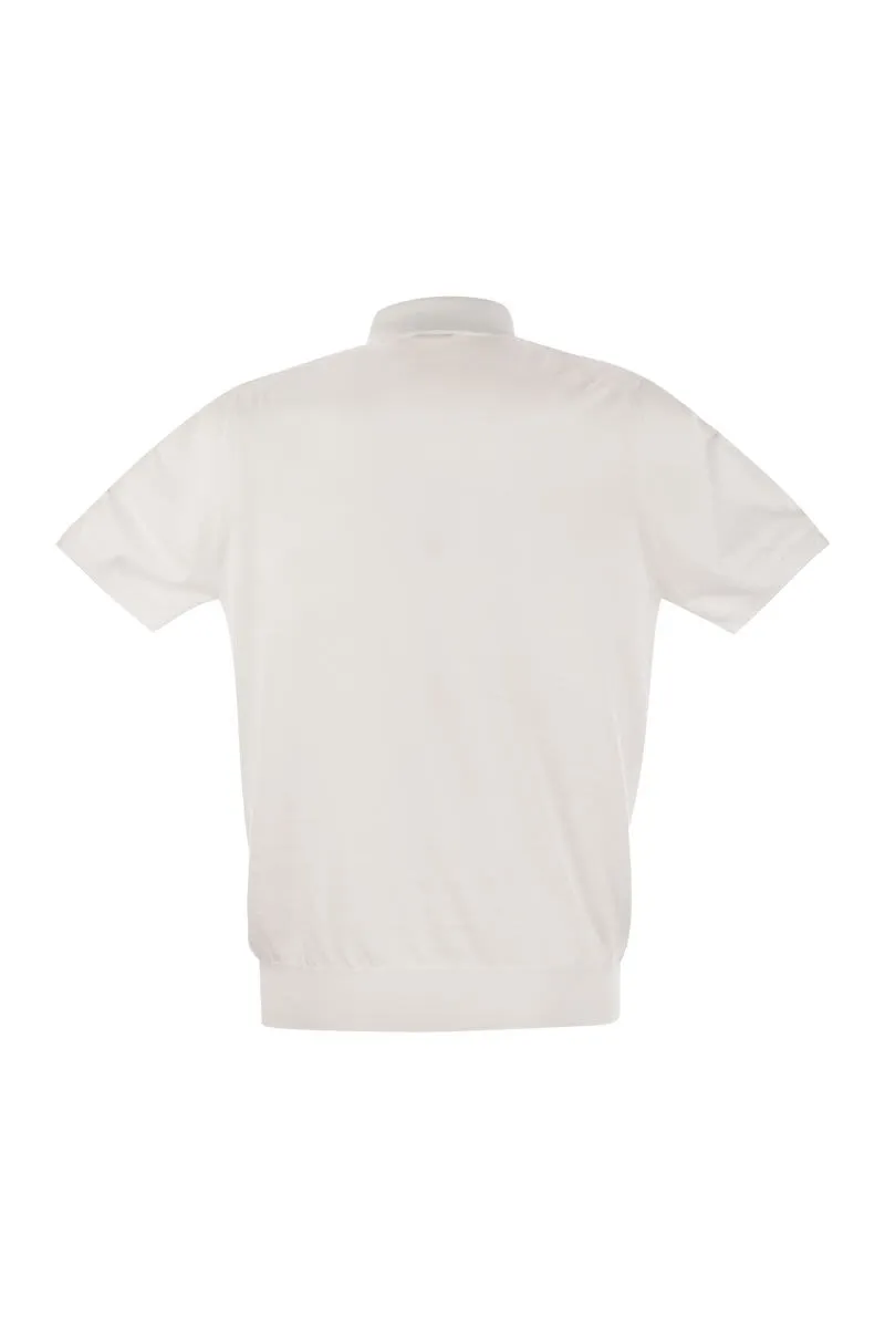 KITON Short-Sleeved Cotton Polo Shirt for Men