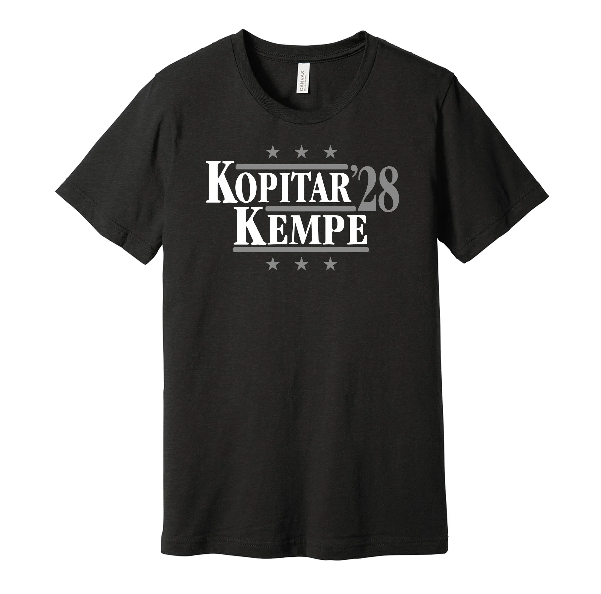 Kopitar & Kempe '28 - Los Angeles Hockey Political Campaign Parody T-Shirt - Hyper Than Hype Shirts