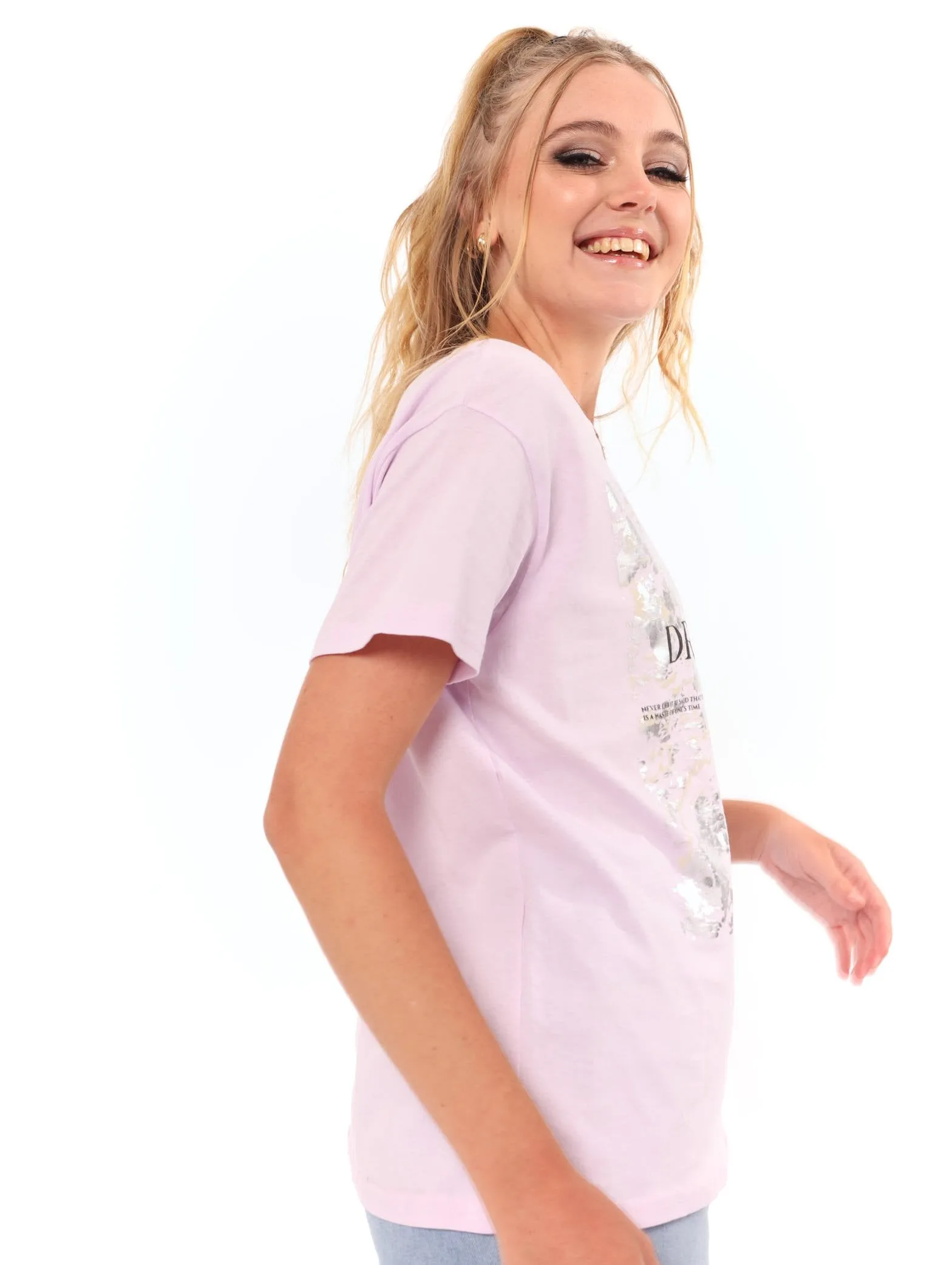 Ladies Fitted Dreamer Tee - Lilac