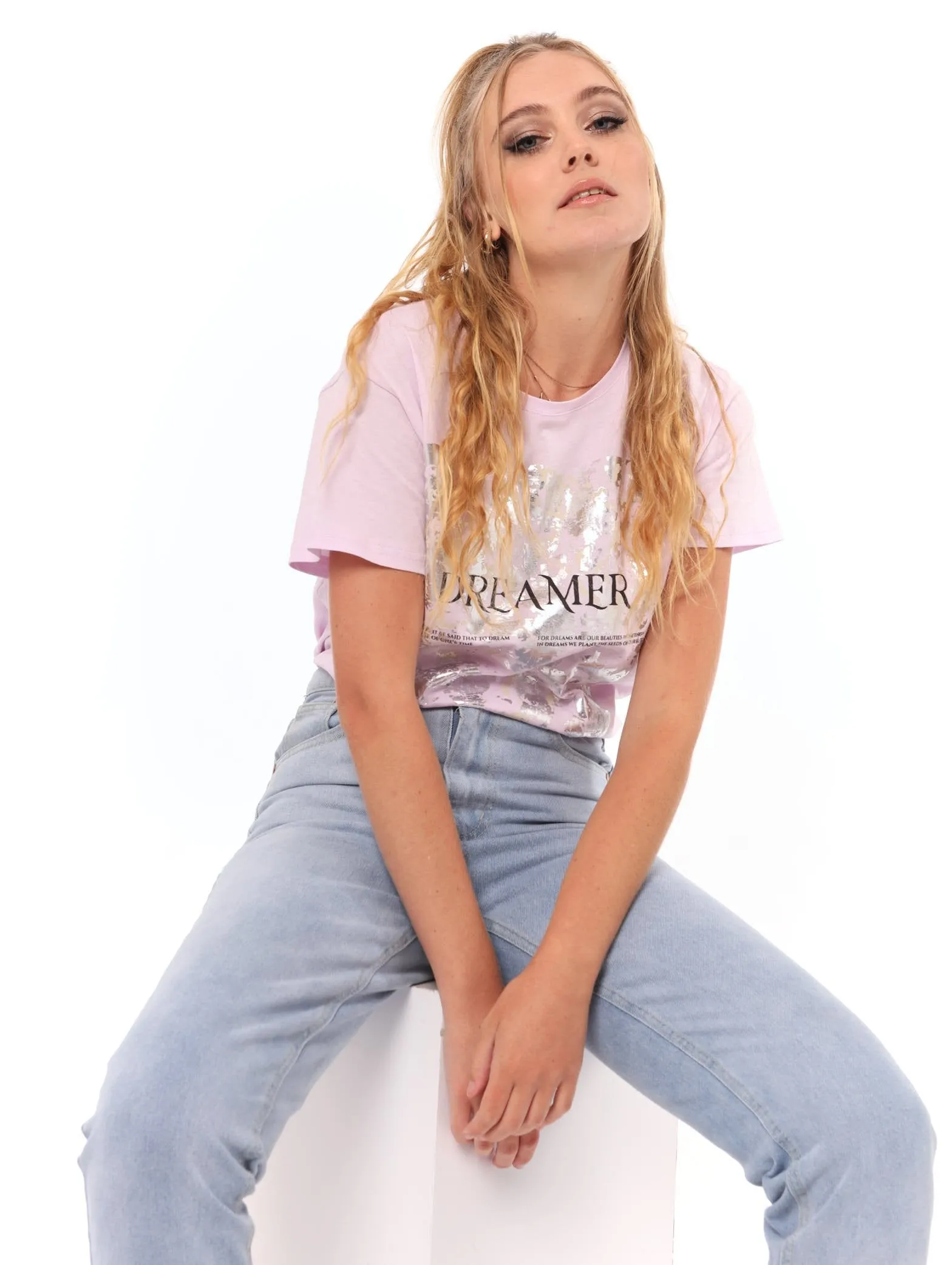 Ladies Fitted Dreamer Tee - Lilac