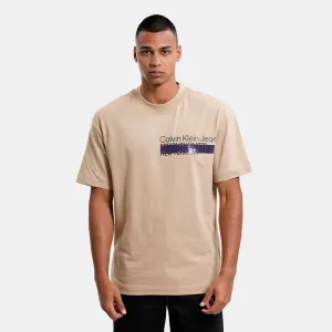 Layered Address T-Shirt - Brown
