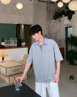 Layered Polo T-Shirt OYC0076