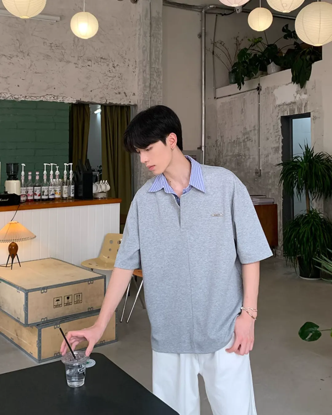 Layered Polo T-Shirt OYC0076