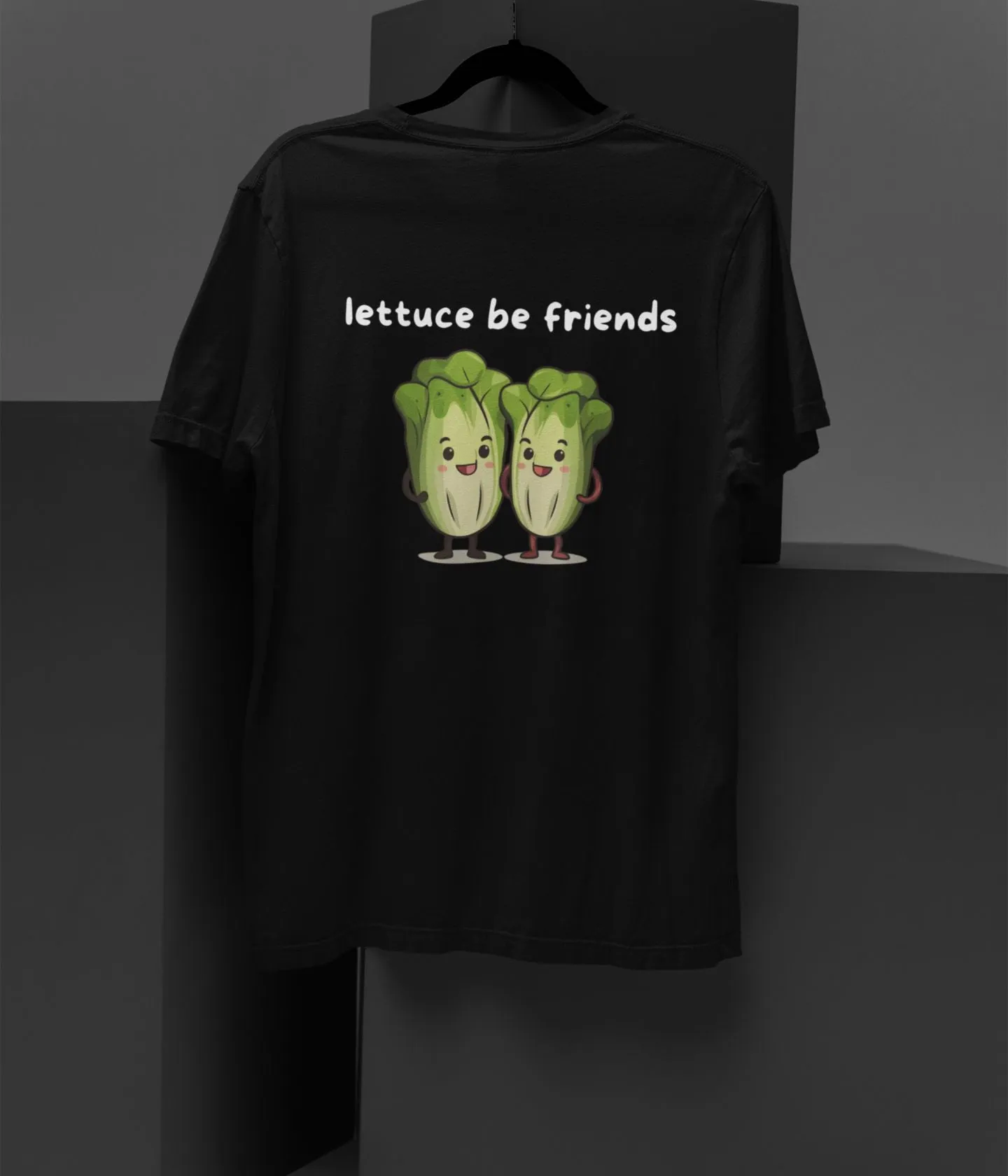 Lettuce Be Friends - Terry Oversized T-Shirt - Dark