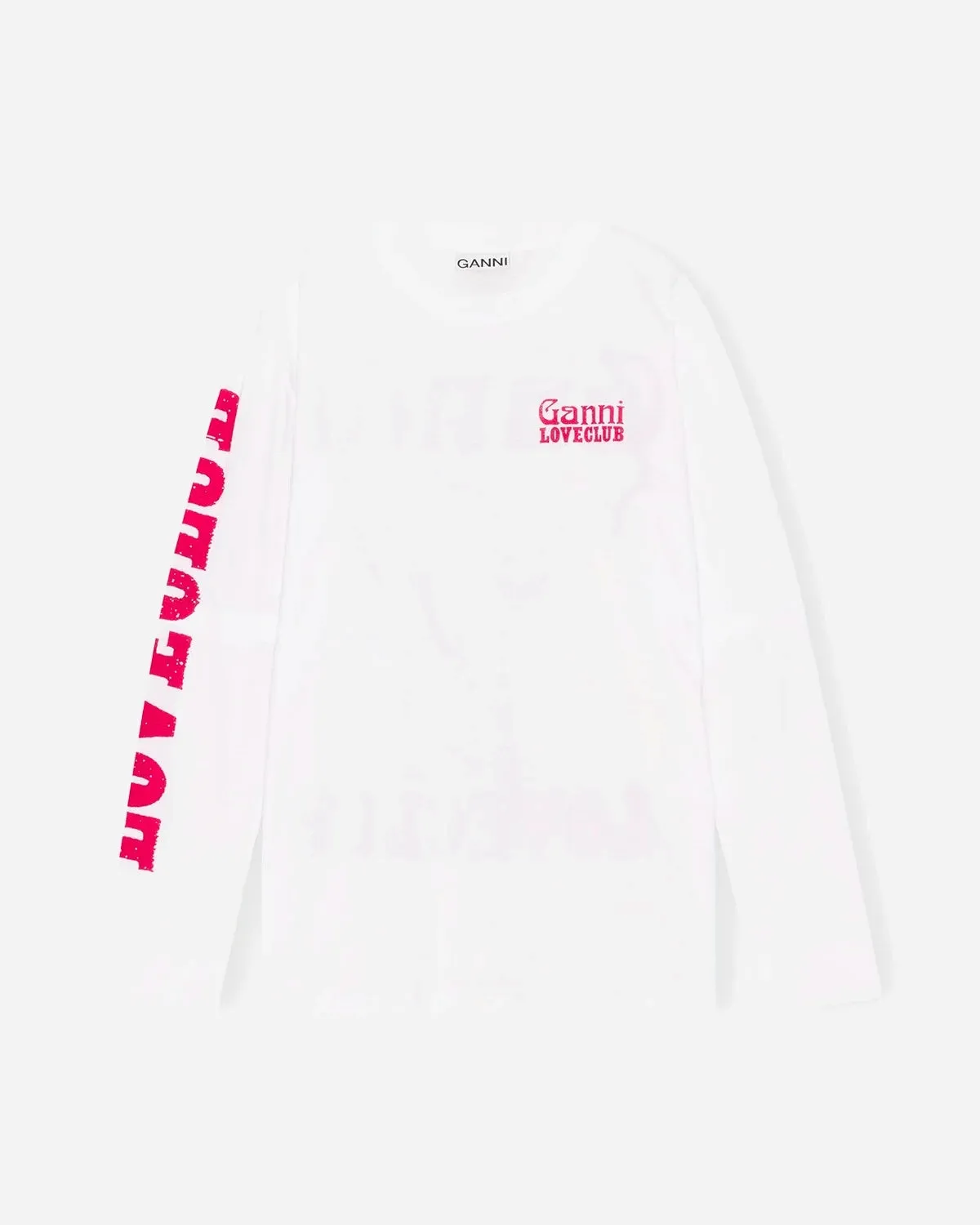 Light Jersey Layered Long Sleeve T-shirt - Bright White