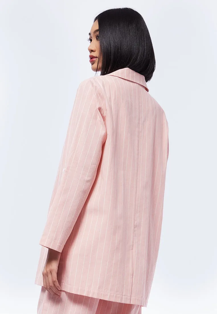 Light Weight Striped Blazer