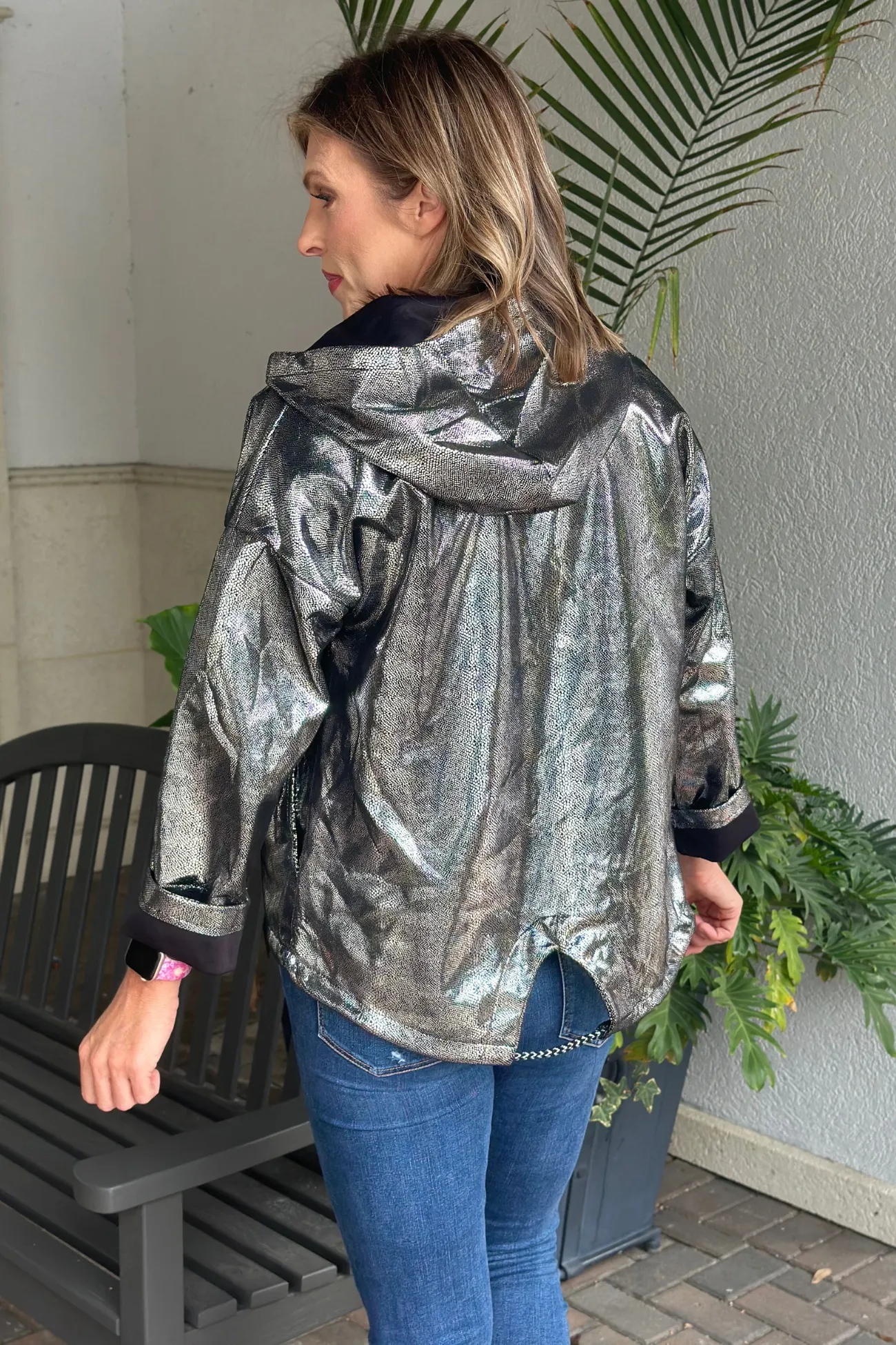 Lights Out Shimmer Jacket-Black
