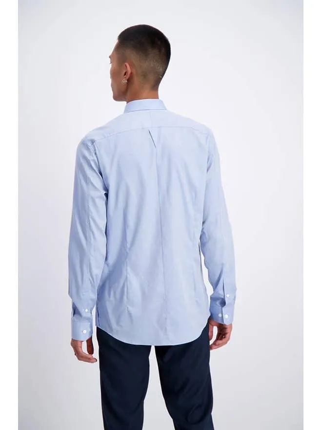 Lindbergh - Fine Cotton Twill Dress Shirt (Blue)