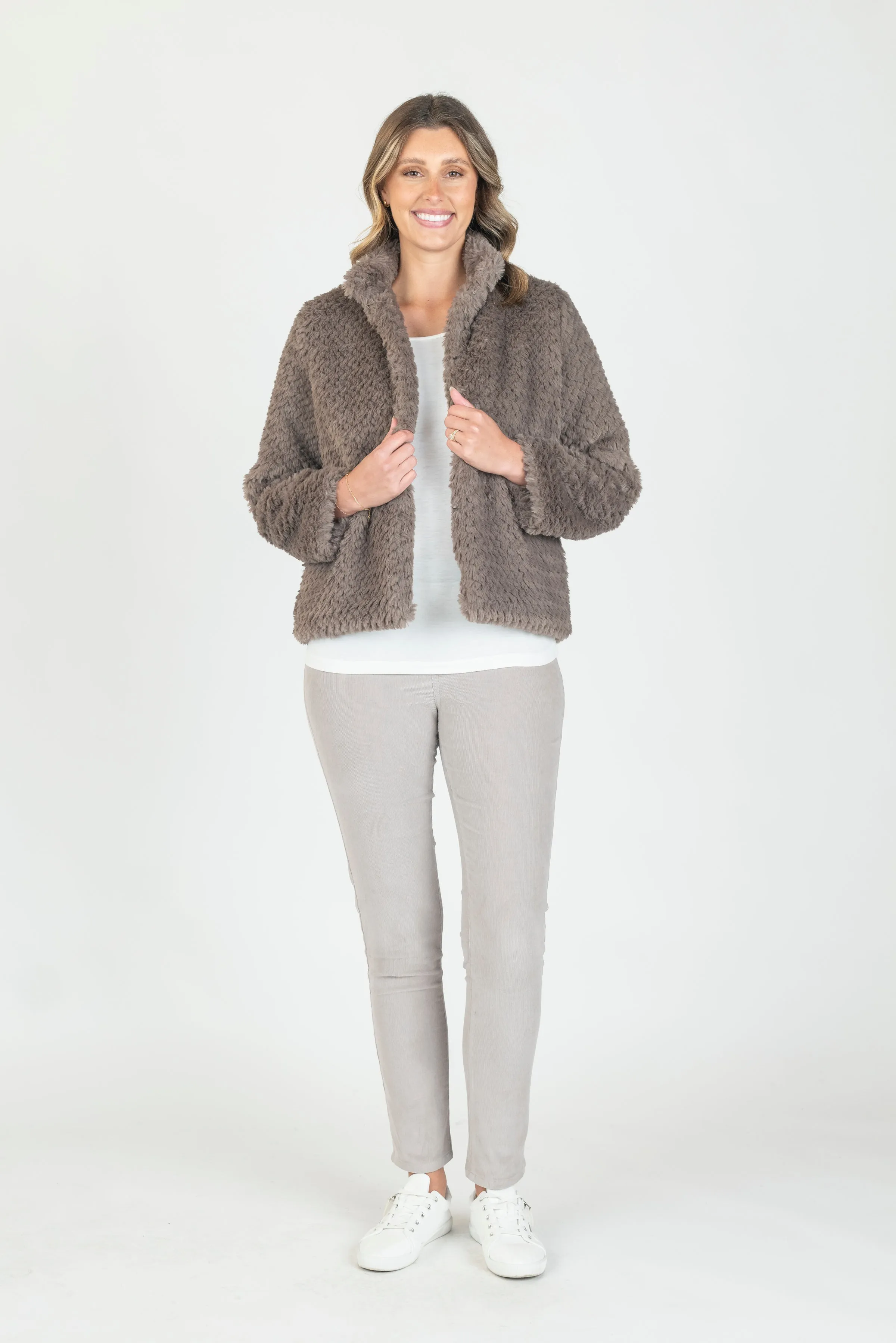 Lined Faux Fur Jacket