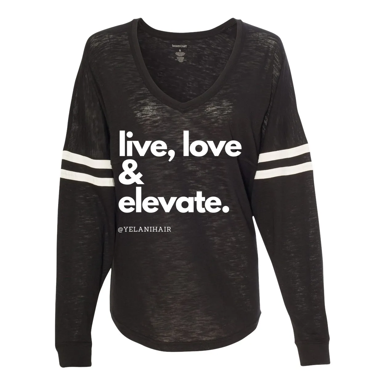 Live Love & Elevate VarsiTee V-Neck Jersey