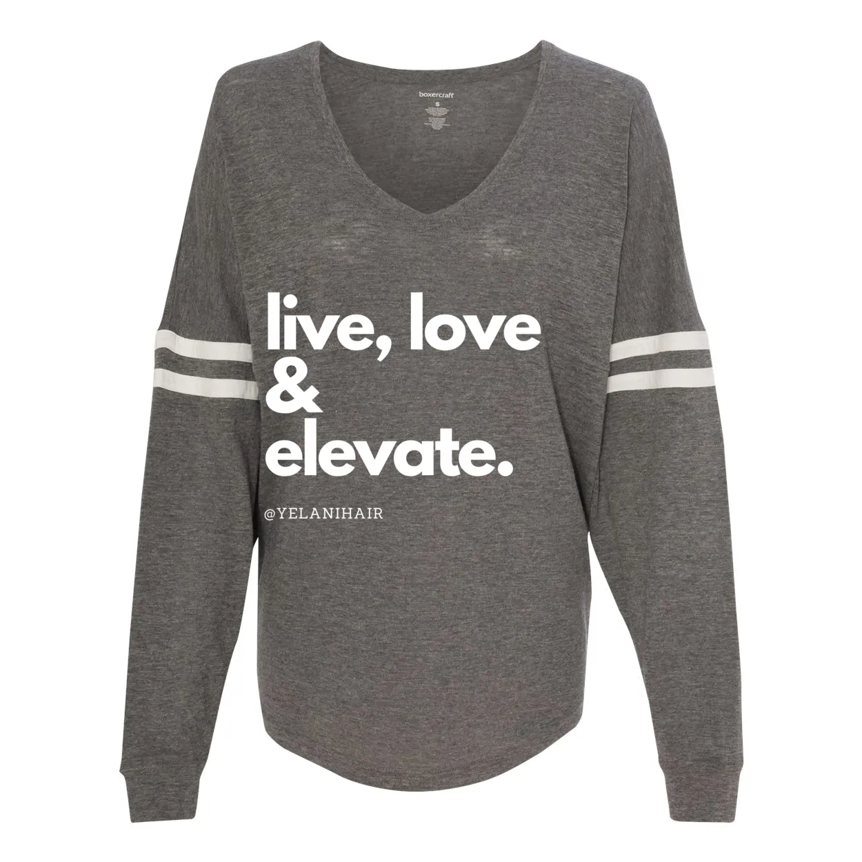 Live Love & Elevate VarsiTee V-Neck Jersey